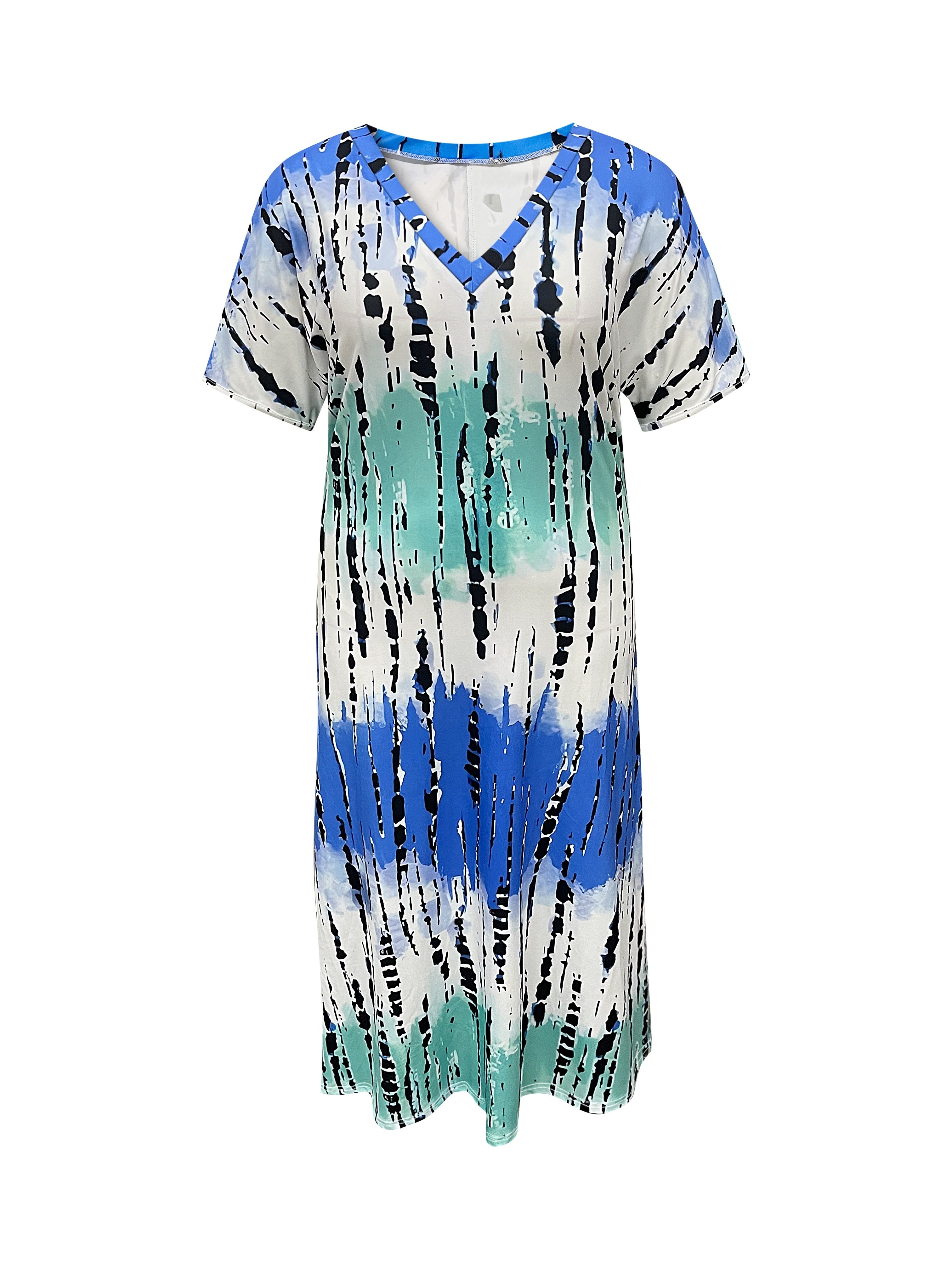 Leila™ - Elegante Jurk met Abstracte Print