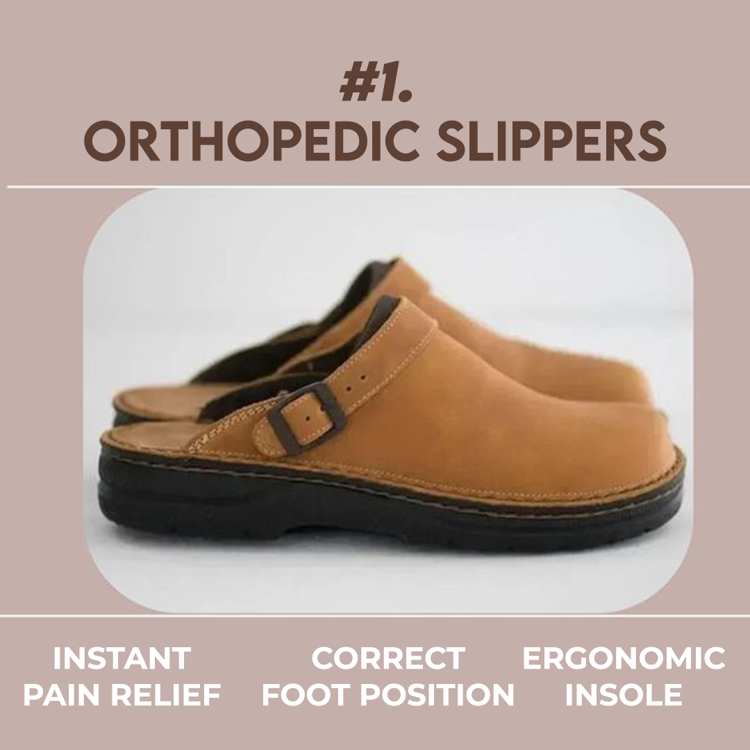 Wim™ Orthopedische Leren Pantoffels