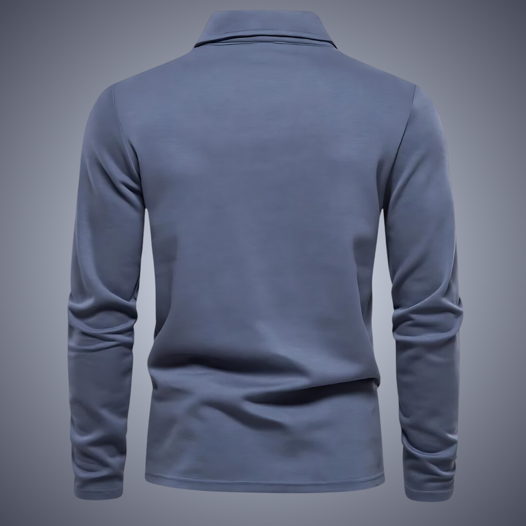 Noah™ | Casual Poloshirt met lange mouwen voor heren