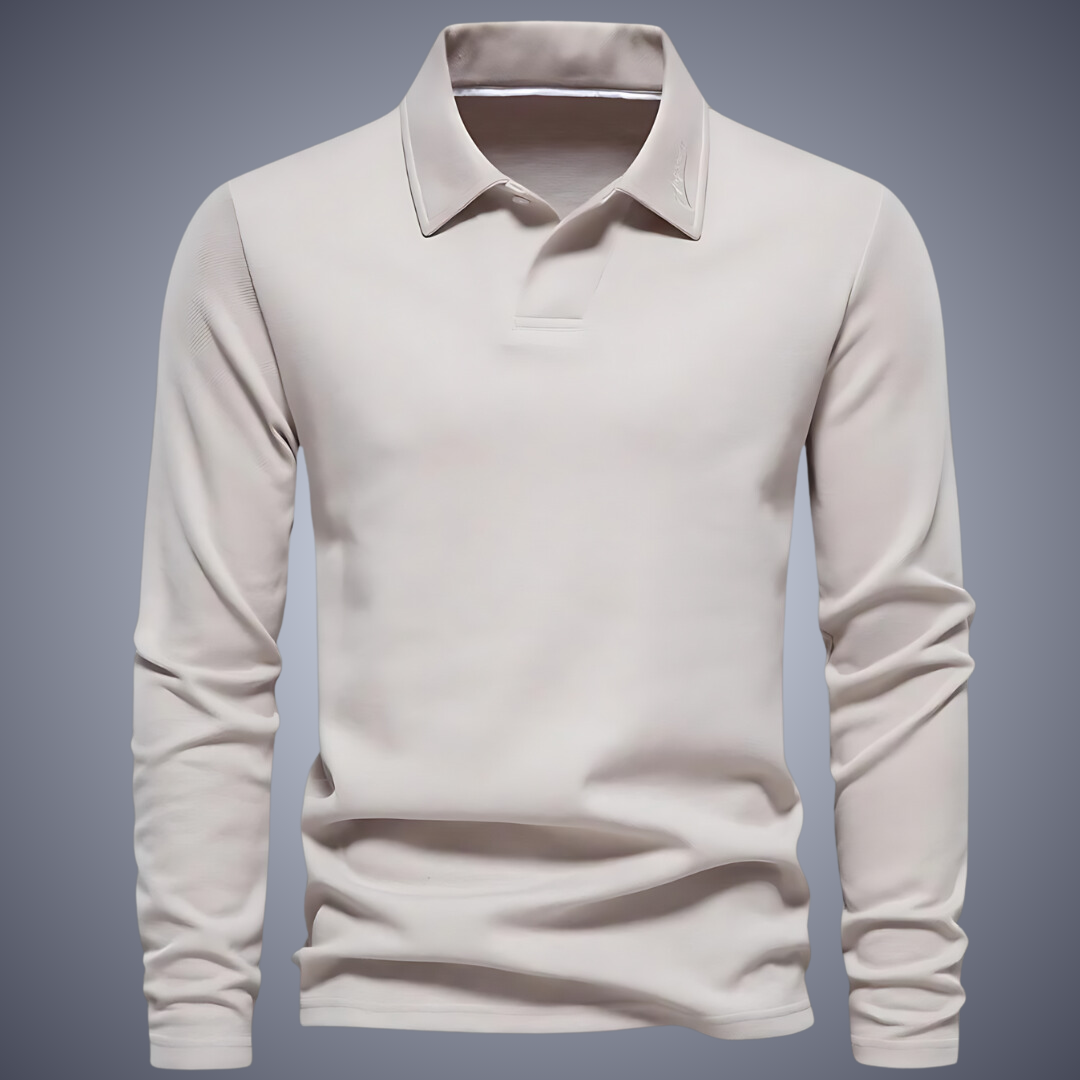 Noah™ | Casual Poloshirt met lange mouwen voor heren