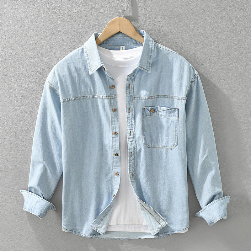 Joross™ - Casual Denim Blouse Voor Mannen