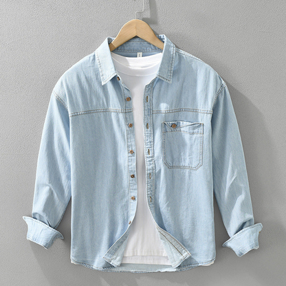 Joross™ - Casual Denim Blouse Voor Mannen