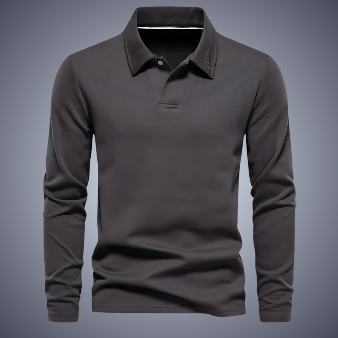 Noah™ | Casual Poloshirt met lange mouwen voor heren