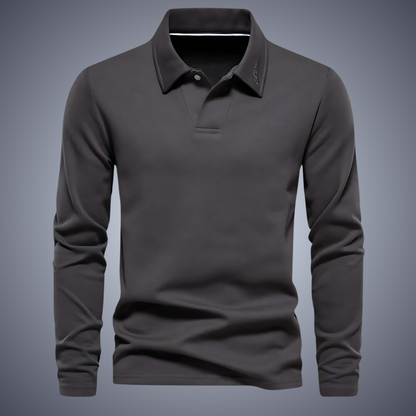 Noah™ | Casual Poloshirt met lange mouwen voor heren