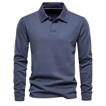 Noah™ | Casual Poloshirt met lange mouwen voor heren