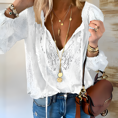 Rosa™ - Bohemian Chique Kant Blouse