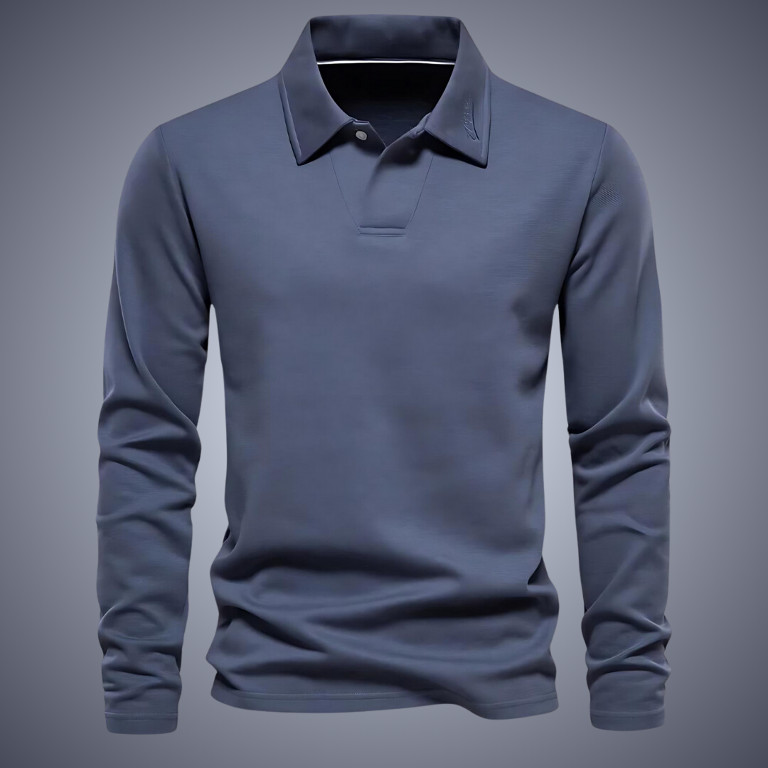 Noah™ | Casual Poloshirt met lange mouwen voor heren