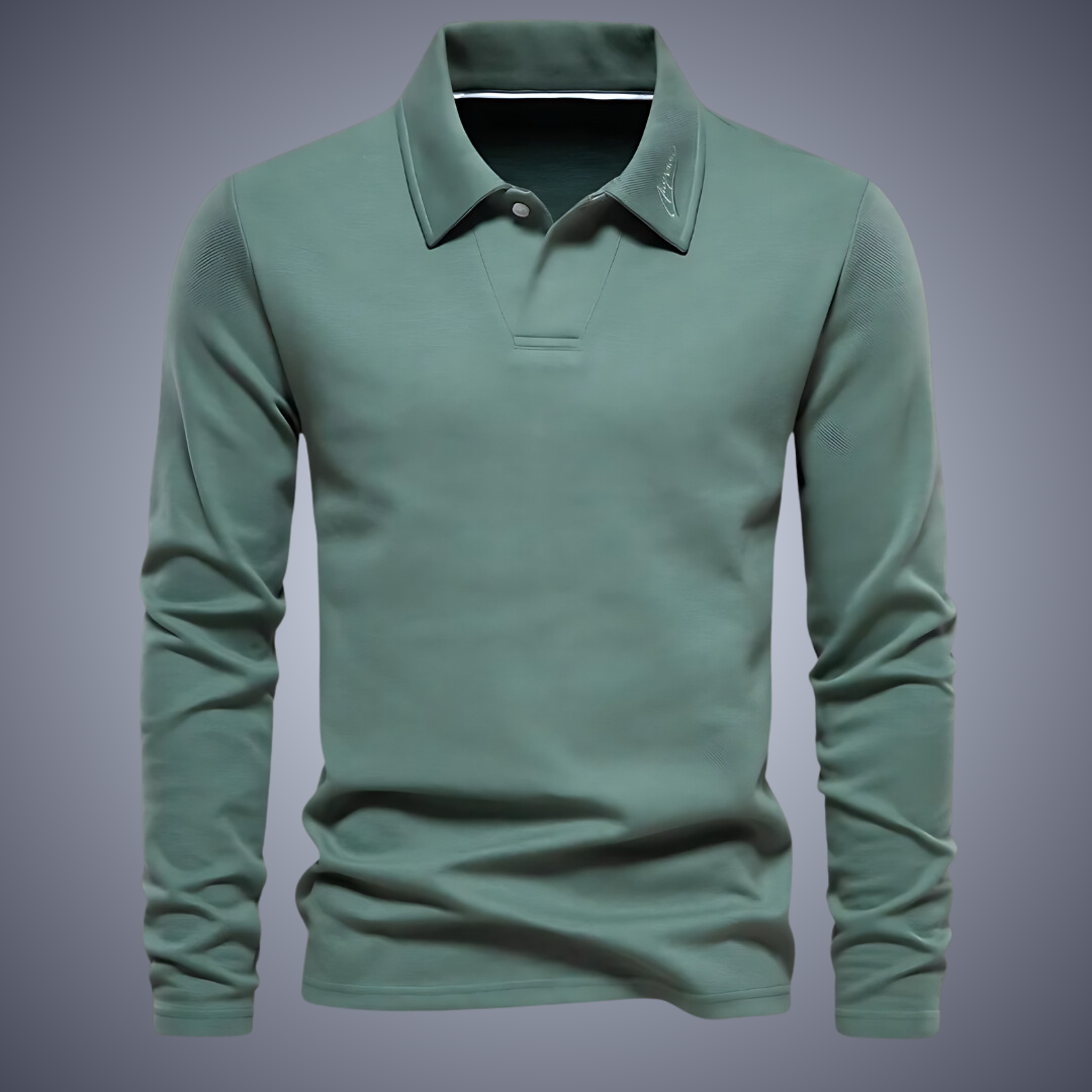 Noah™ | Casual Poloshirt met lange mouwen voor heren