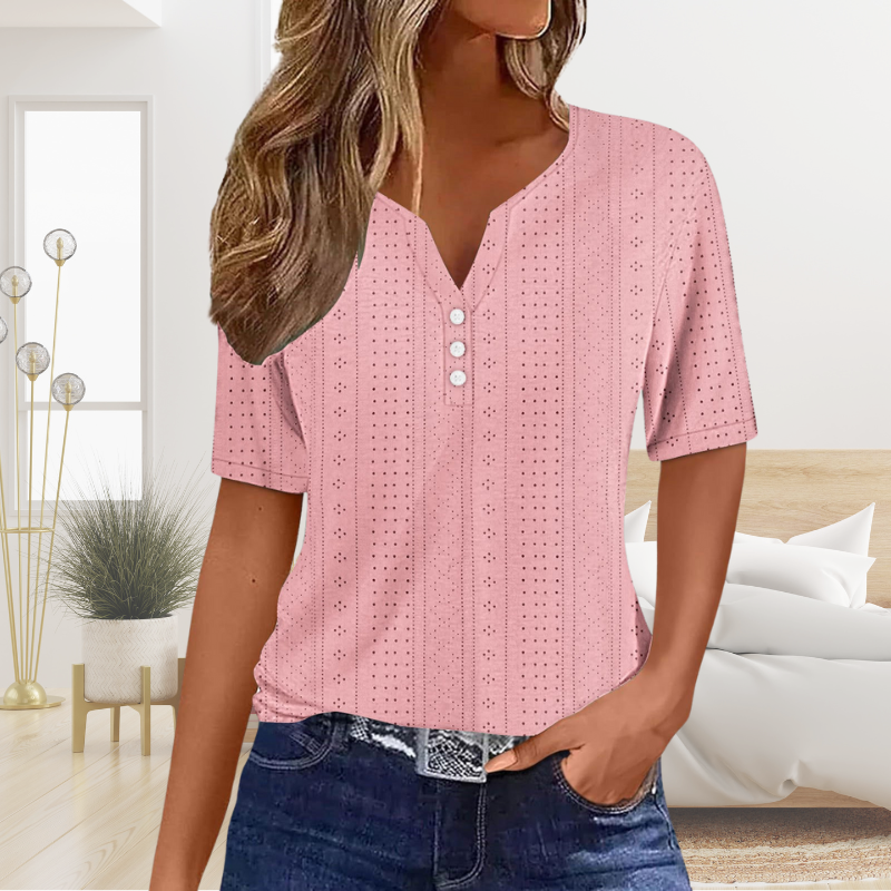 Alina™ - Moderne V-hals Blouse