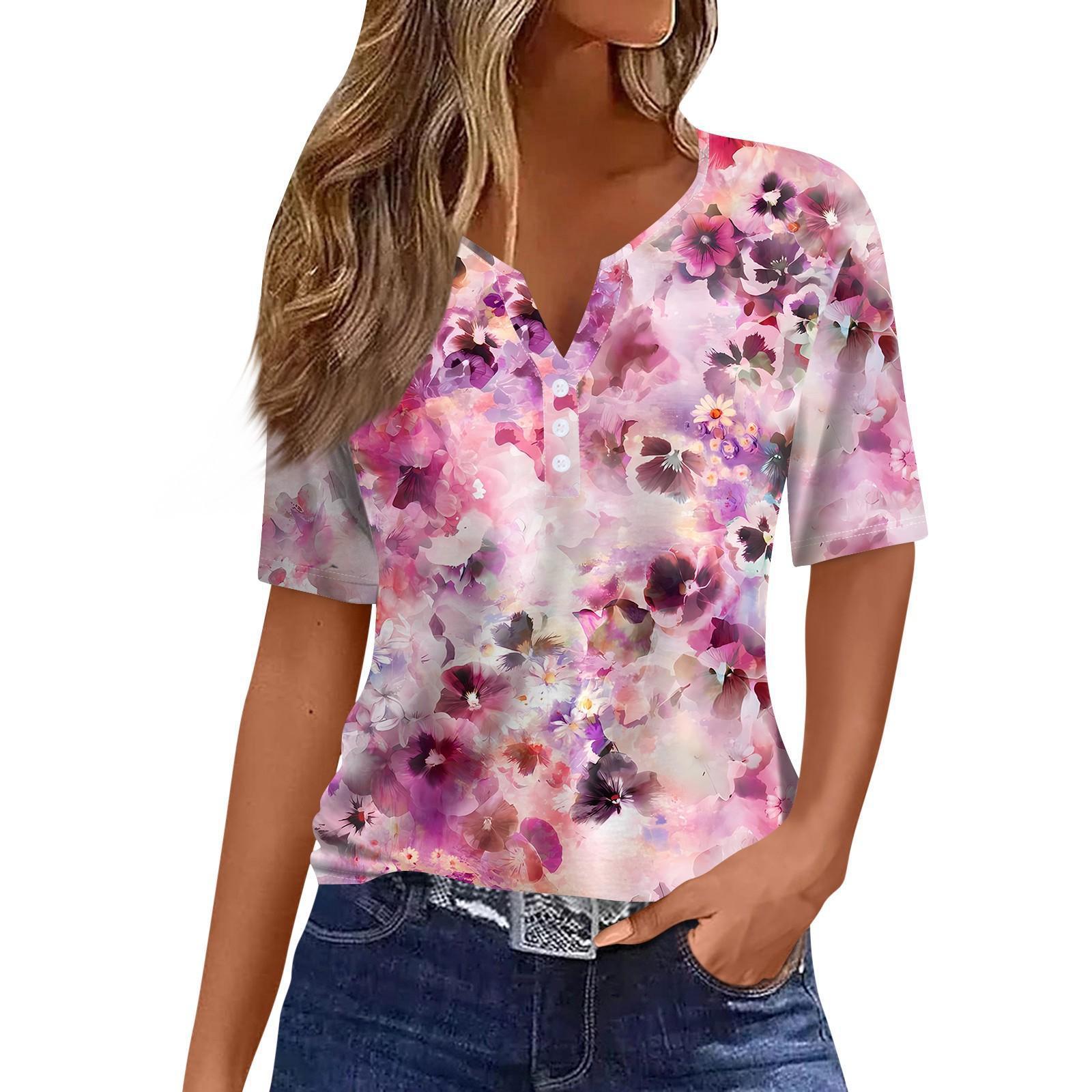 Alkema™- Zomerse Print V-hals Top