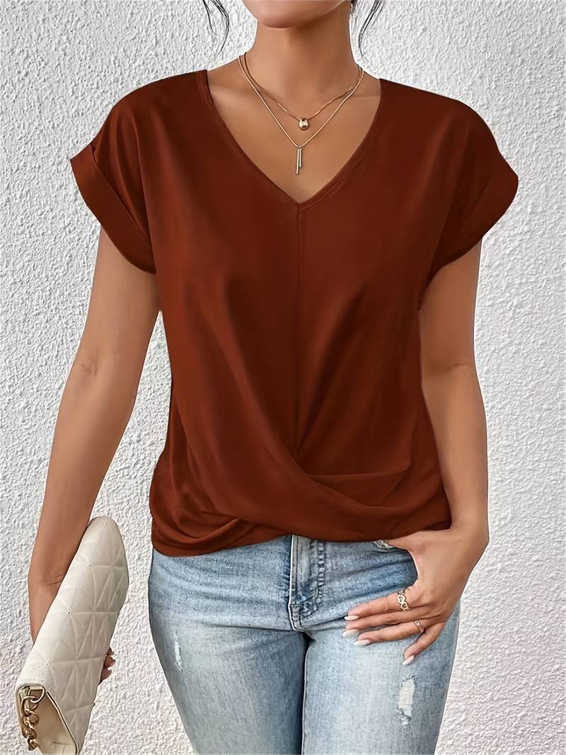 Lydia- Casual T-shirt met korte mouwen