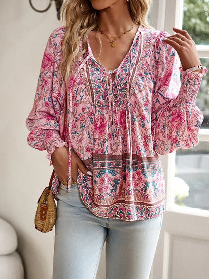 Liora- Stijlvolle blouse met bloemen