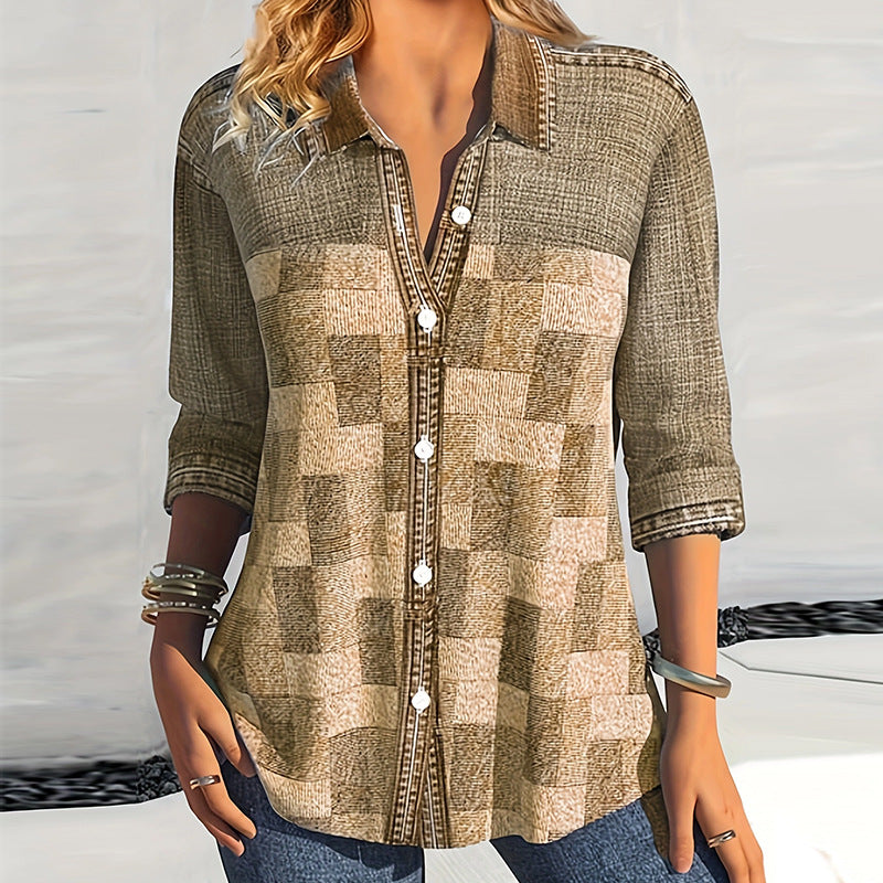 Sasha™ - Casual Denim Dames Blouse