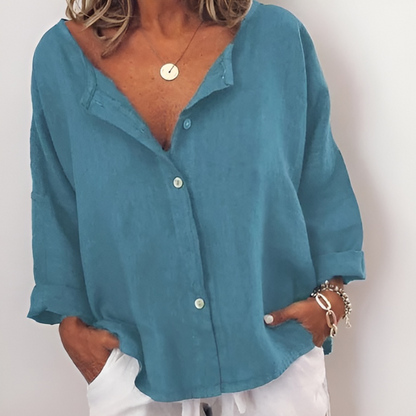 Beatrixe™ - Modebewuste Linnen Blouse