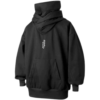 Ninja - Hoodie met Dubbele Kraag