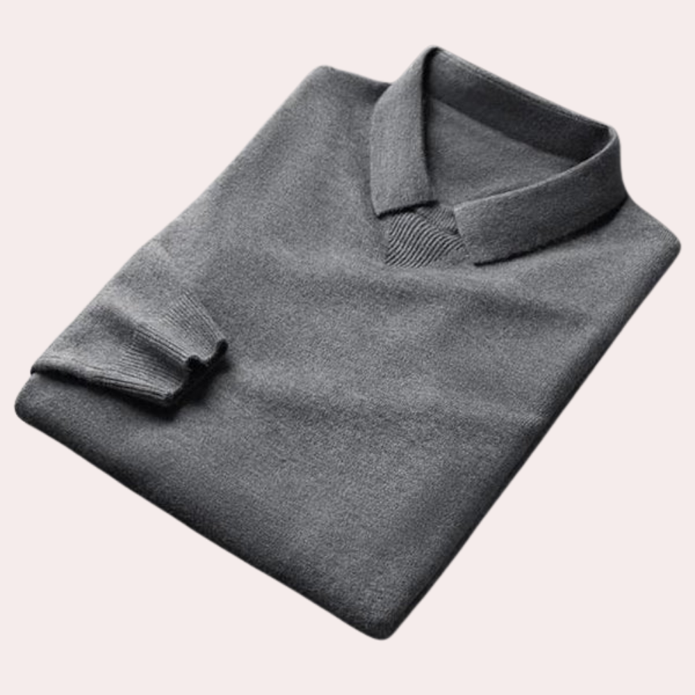 Lucas™ - Elegante Gebreide Polo Trui