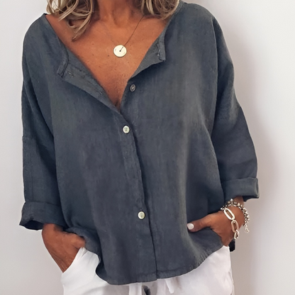 Beatrixe™ - Modebewuste Linnen Blouse