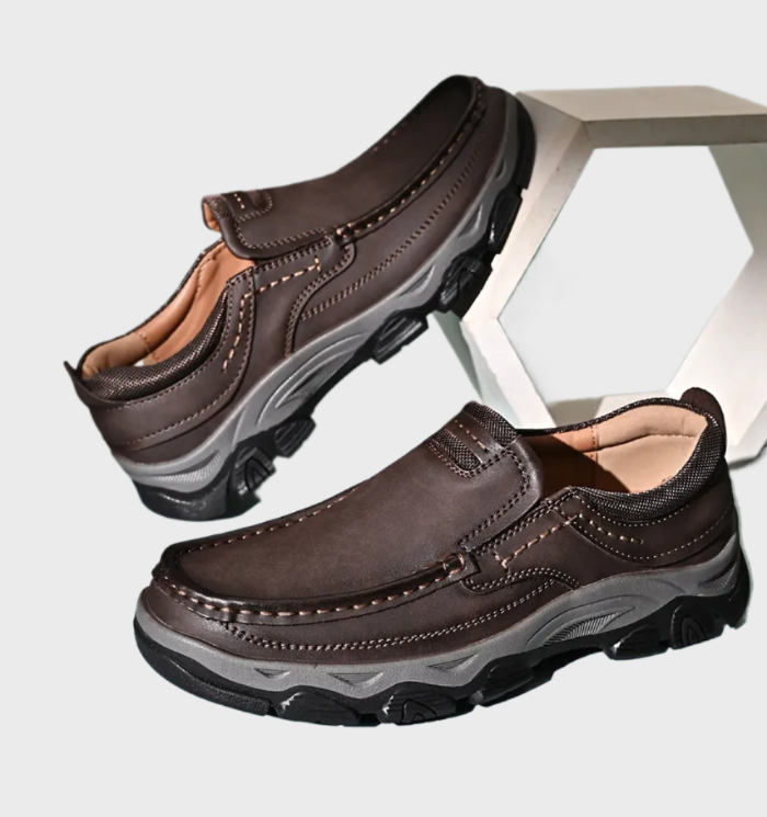 Kurt | Comfortabele Orthopedische Antislip lederen Schoenen