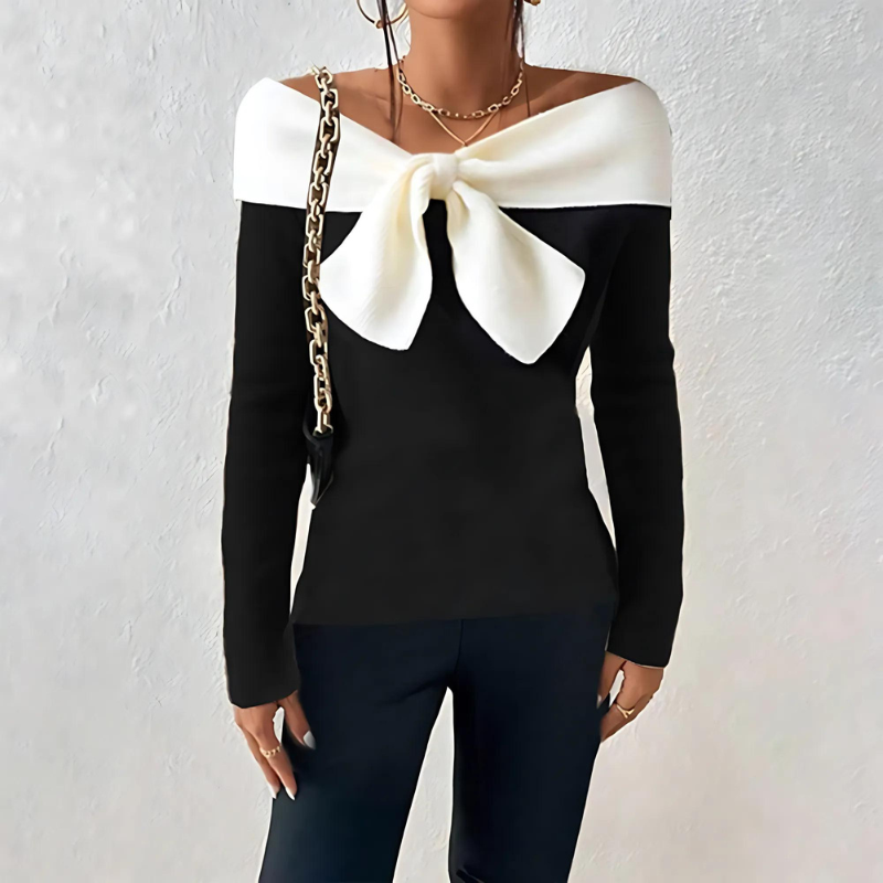 Lavish™ - Elegante Off-Shoulder Trui