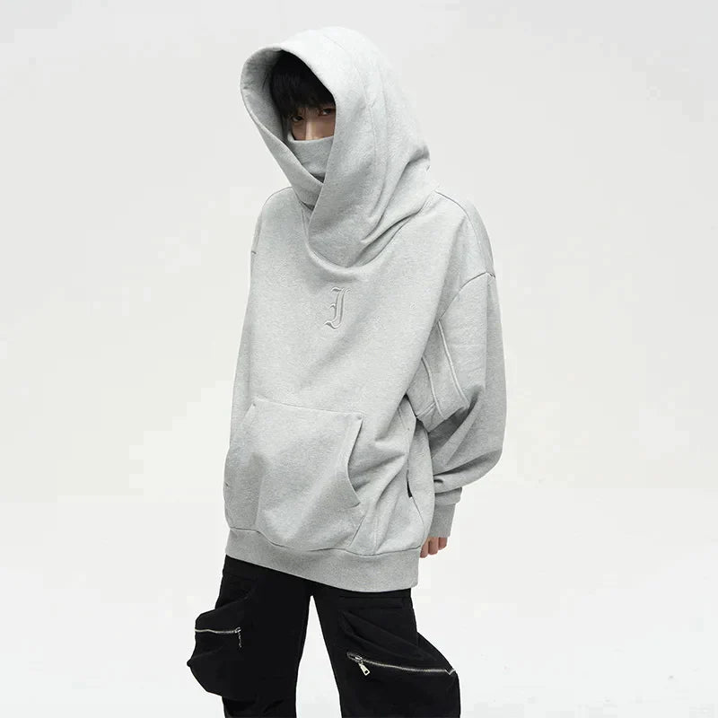 Ninja - Hoodie met Dubbele Kraag