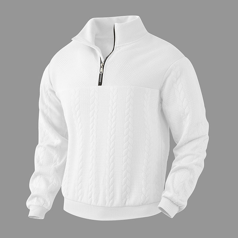 Tom™ | Jacquard Zip-Up Pullover