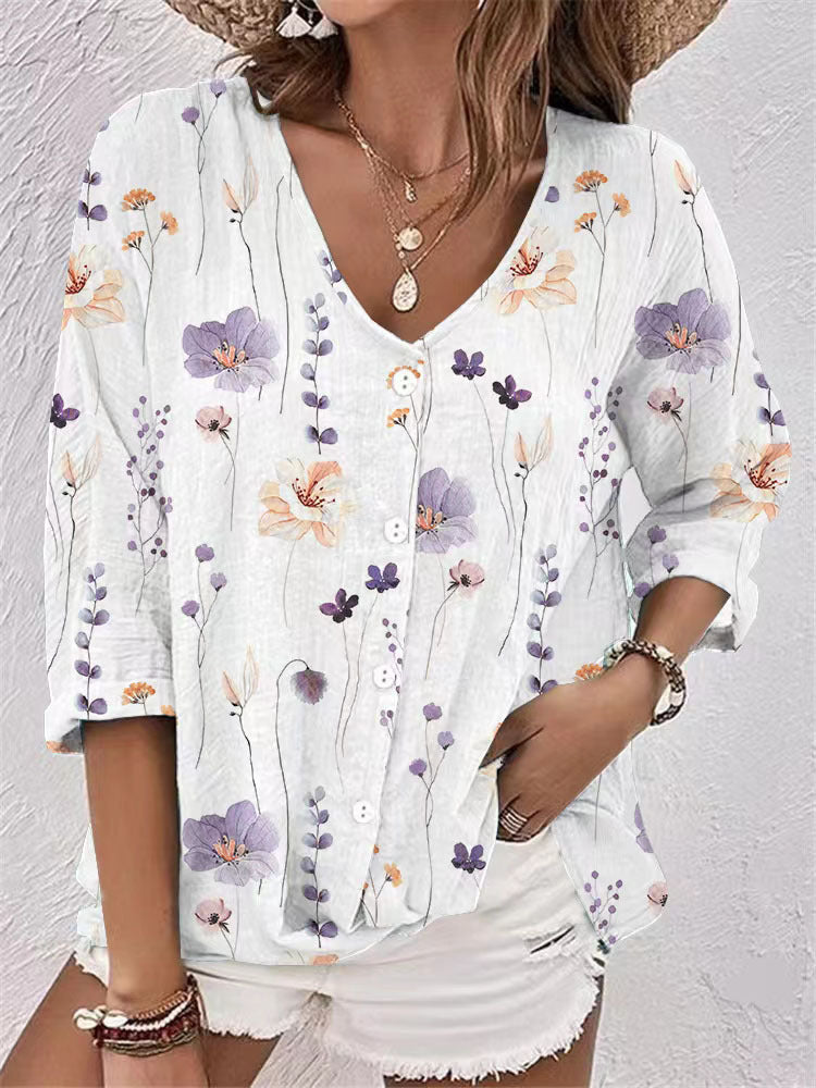 Maren™ - Elegante Bloemige Blouse