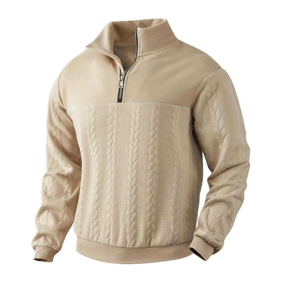 Tom™ | Jacquard Zip-Up Pullover