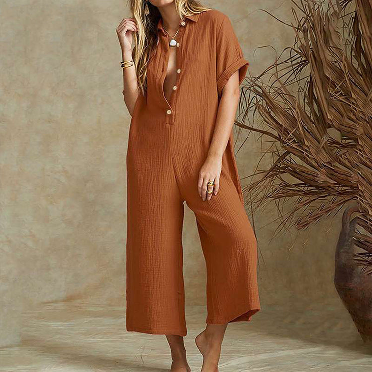 Aurelia™ - Trendy Linnen Jumpsuit