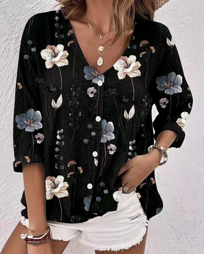 Maren™ - Elegante Bloemige Blouse