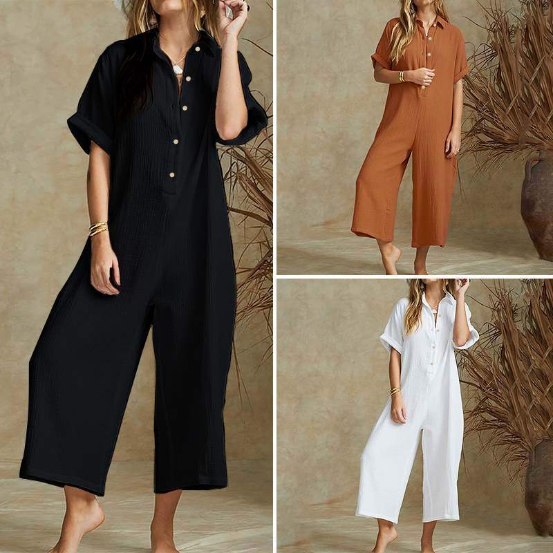 Aurelia™ - Trendy Linnen Jumpsuit