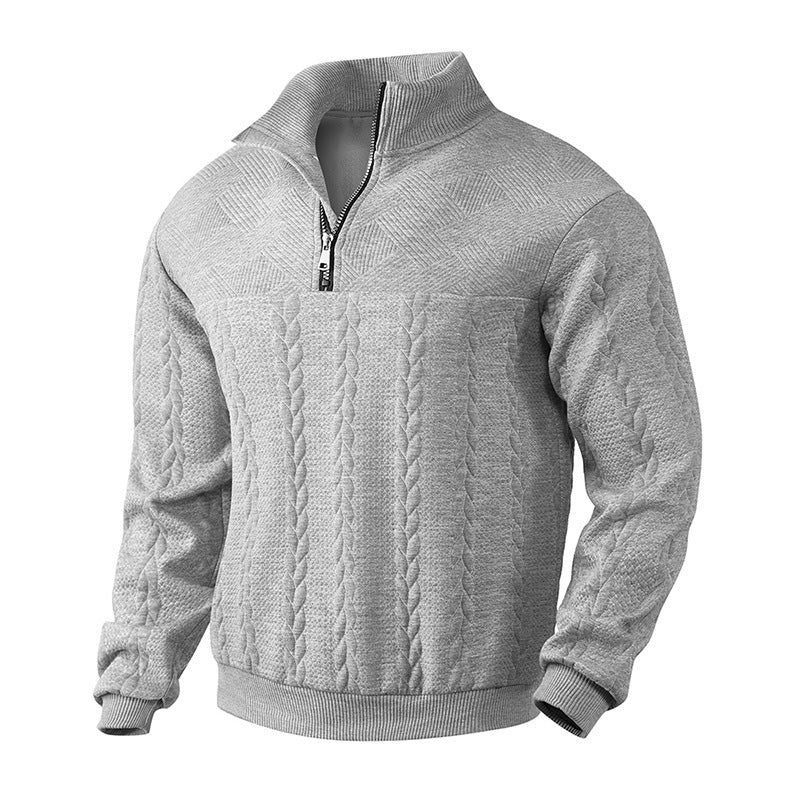 Tom™ | Jacquard Zip-Up Pullover