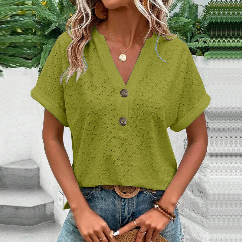 Quinty™ - Casual V-Hals Top