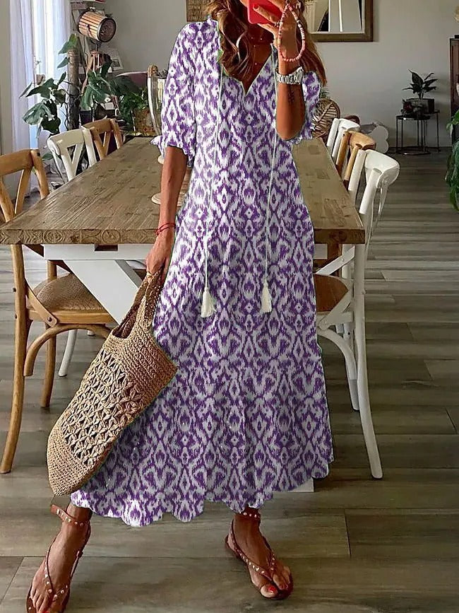 Florence™ - Boho Geïnspireerde Maxi Jurk