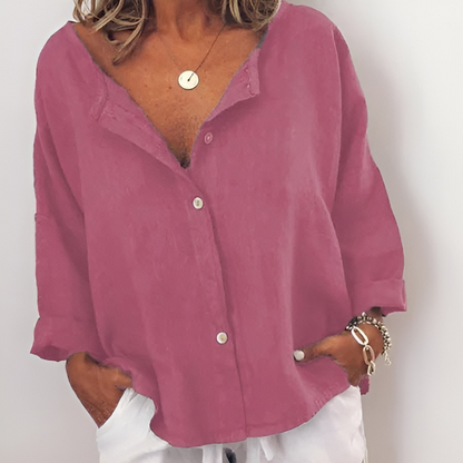 Beatrixe™ - Modebewuste Linnen Blouse