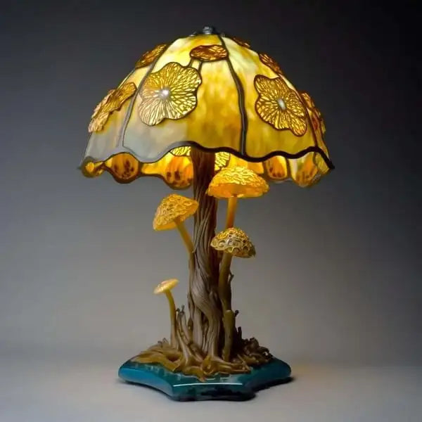 Fleurina™ Kleurrijke Paddestoel Tafellamp