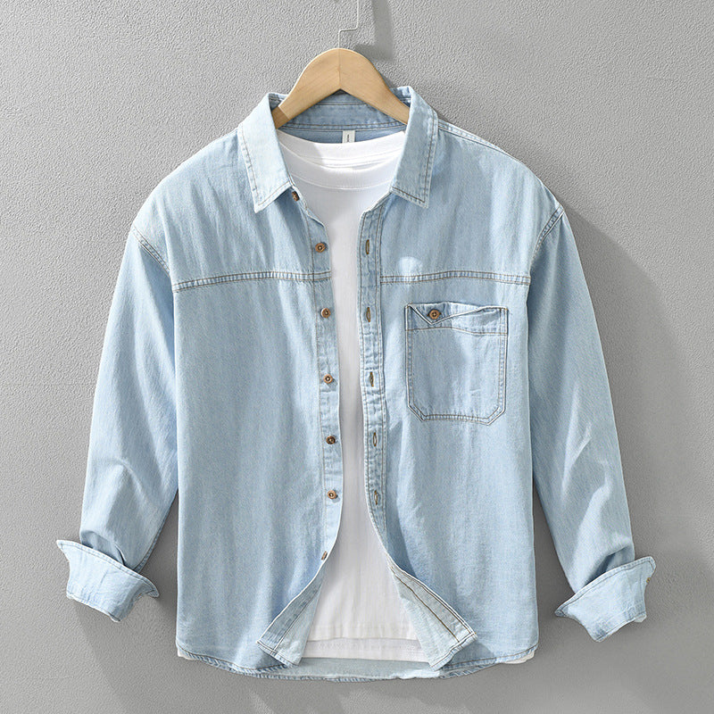 Joross™ - Casual Denim Blouse Voor Mannen