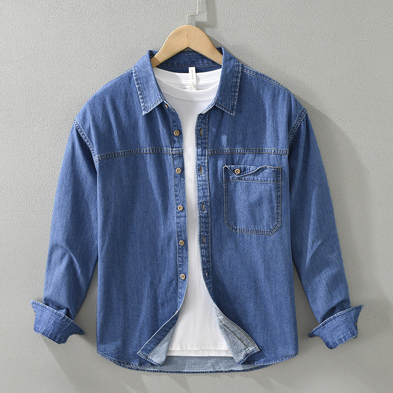 Joross™ - Casual Denim Blouse Voor Mannen