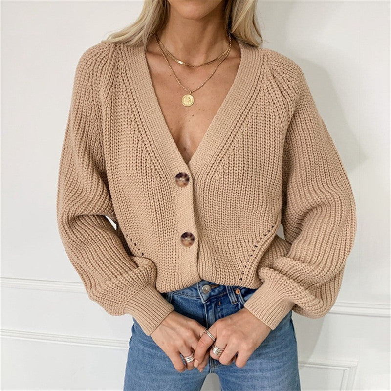 Hailey™ - Gebreide V-hals Cardigan