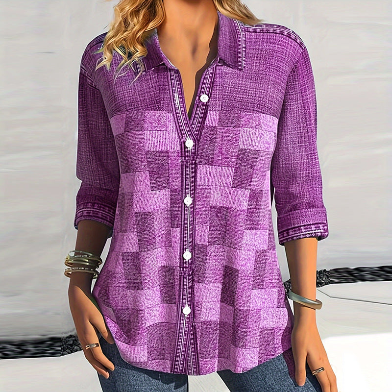 Sasha™ - Casual Denim Dames Blouse