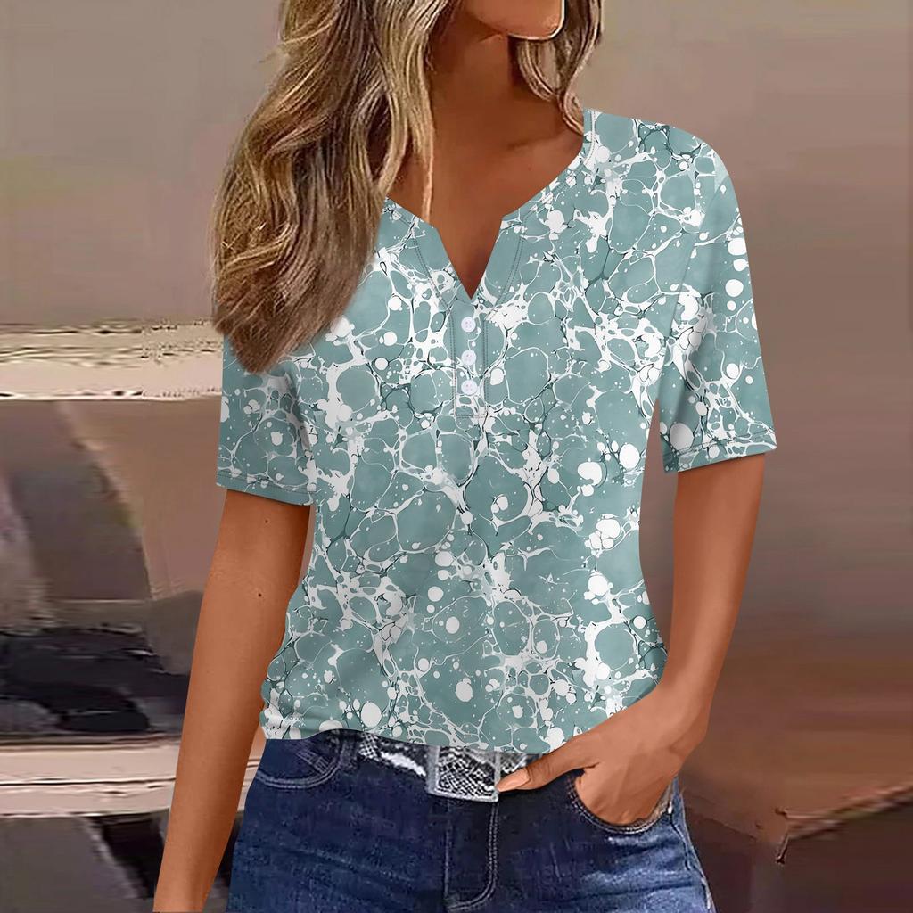 Alkema™- Zomerse Print V-hals Top