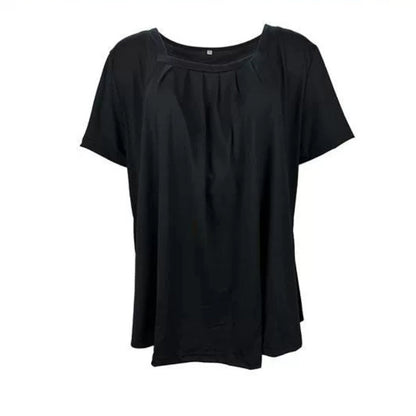 Timea™ - Elegant T-shirt met korte mouwen en een vierkante halslijn